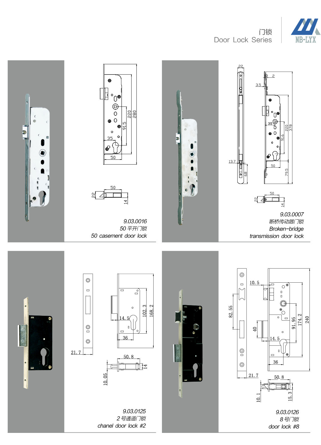 Mortice door locks and latch variants · AL · PDF 34 · right panel