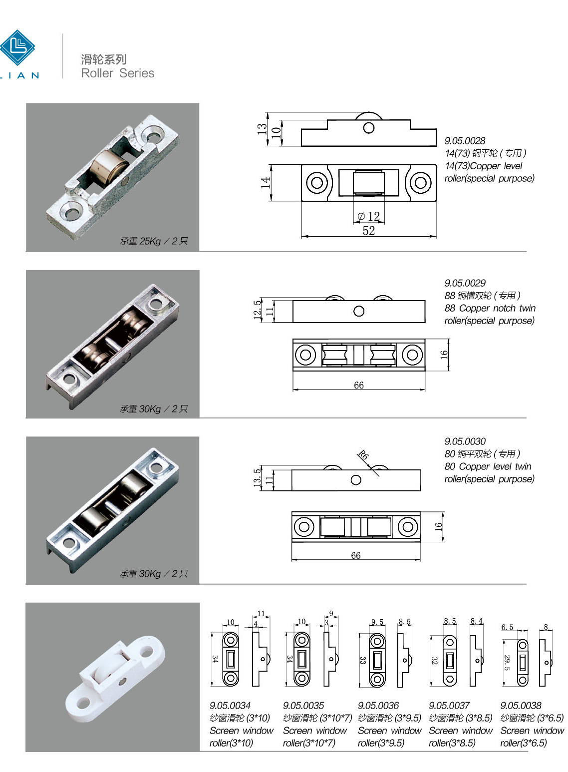 Door, window and screen-roller variants · UPVC · PDF 92 · left panel