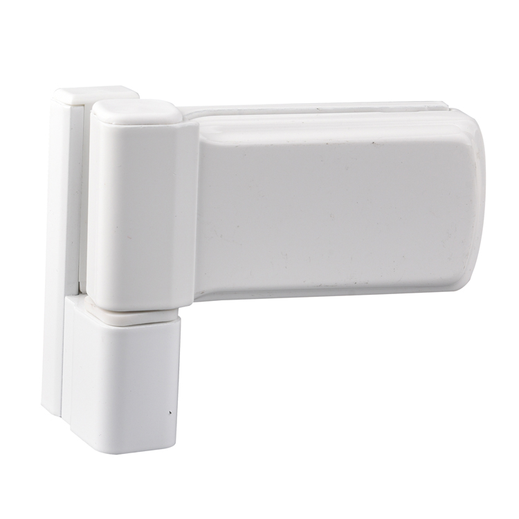 Rectangular flag door hinge