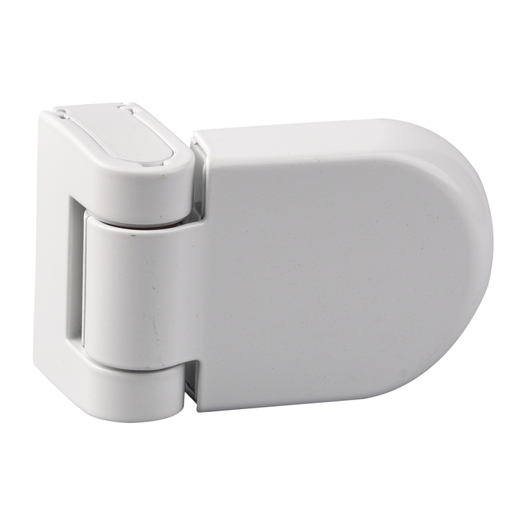 Rounded flag door hinge