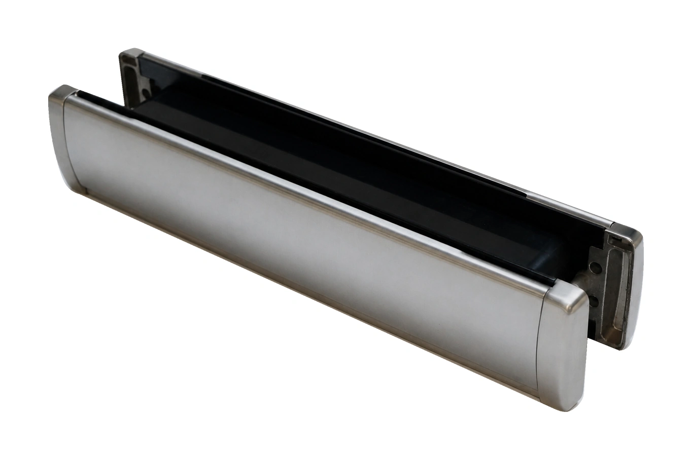 Letterplate — silver finish