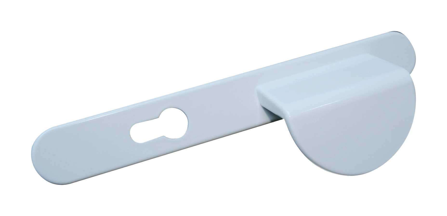 Half-round pad on backplate