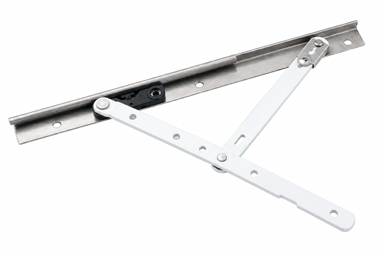 Powder-coated three-link hinge