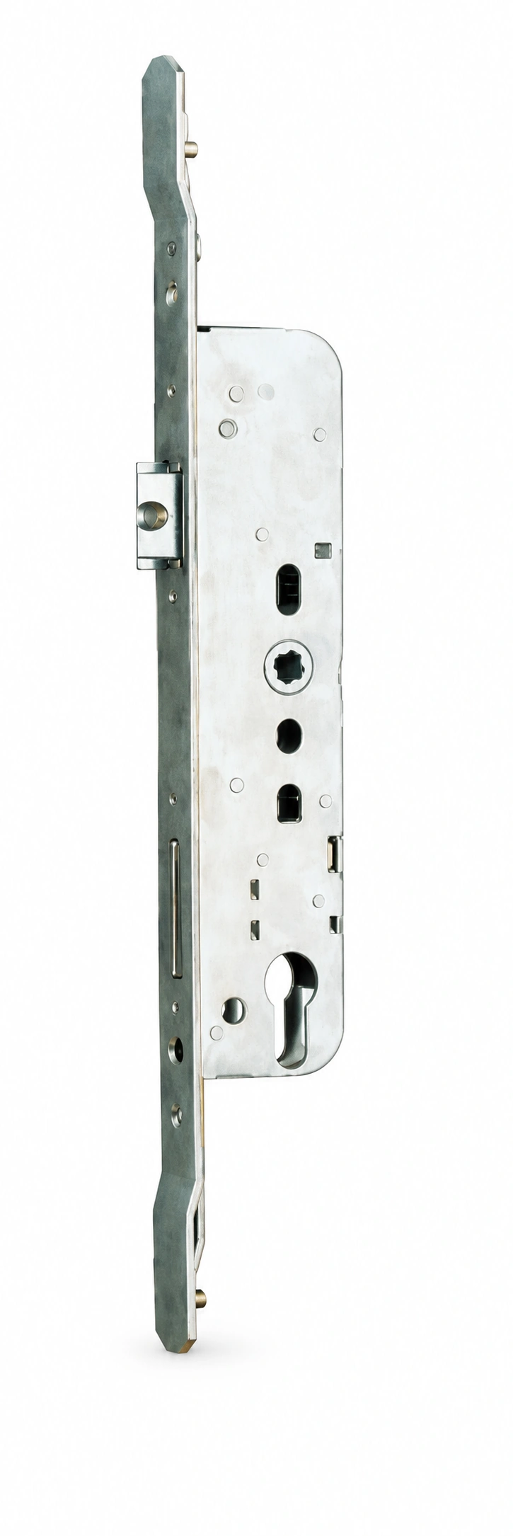 Broken-bridge transmission door lock