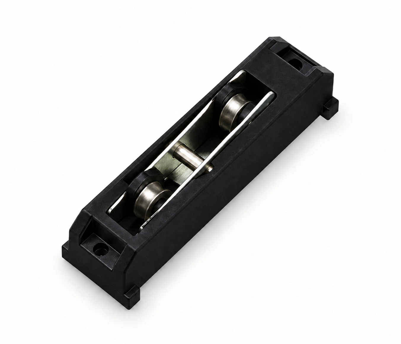 Black plastic twin roller