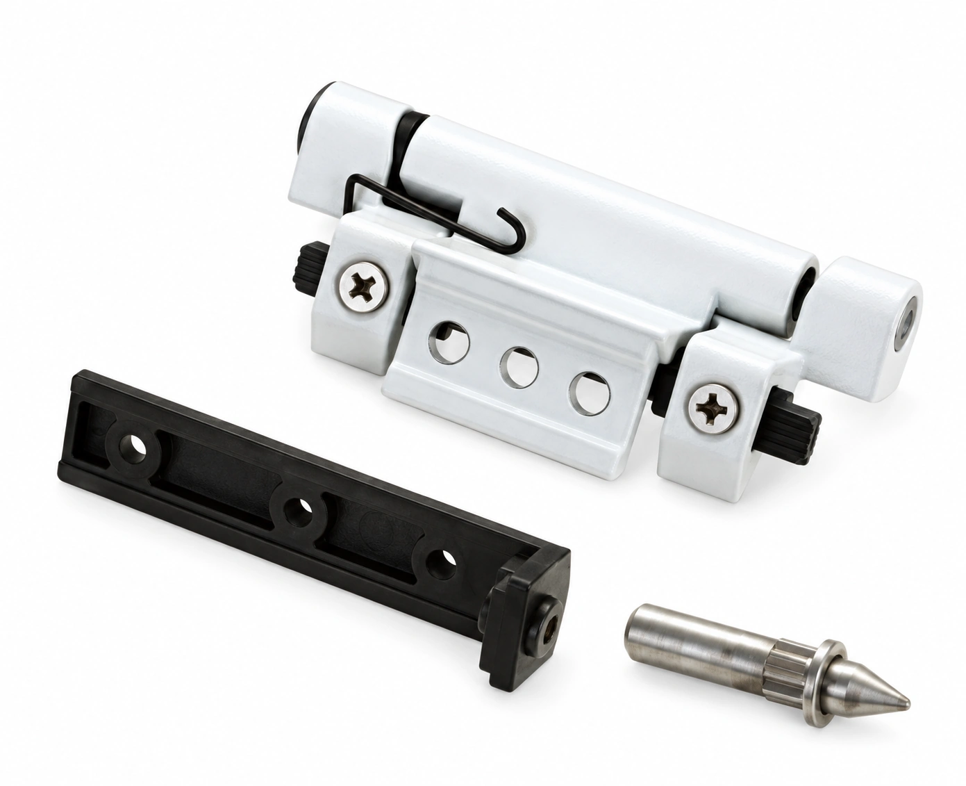 Upper hinge with pin — configuration 2