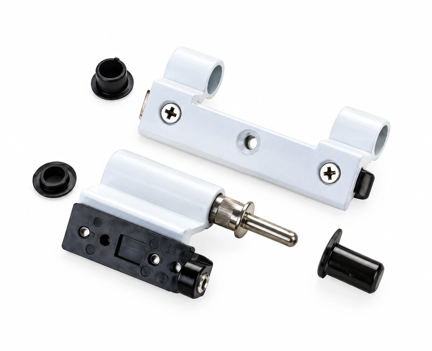Upper hinge with pin — configuration 3