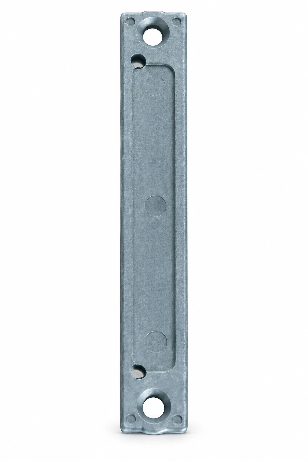 Recessed window handle mounting plate