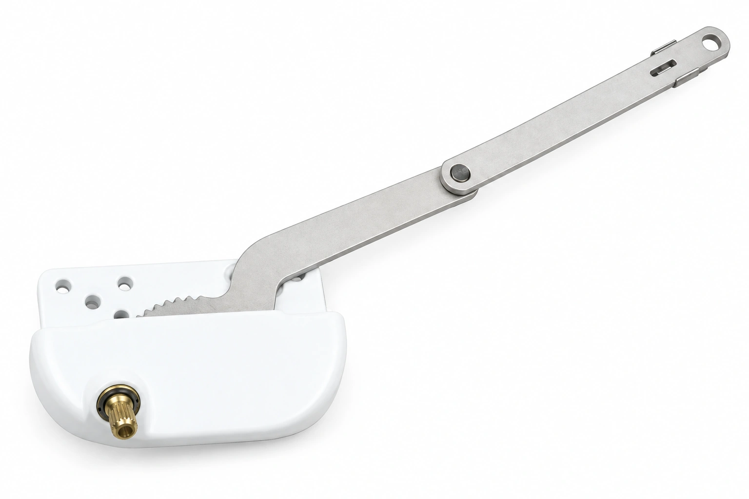 Cranked upper arm operator