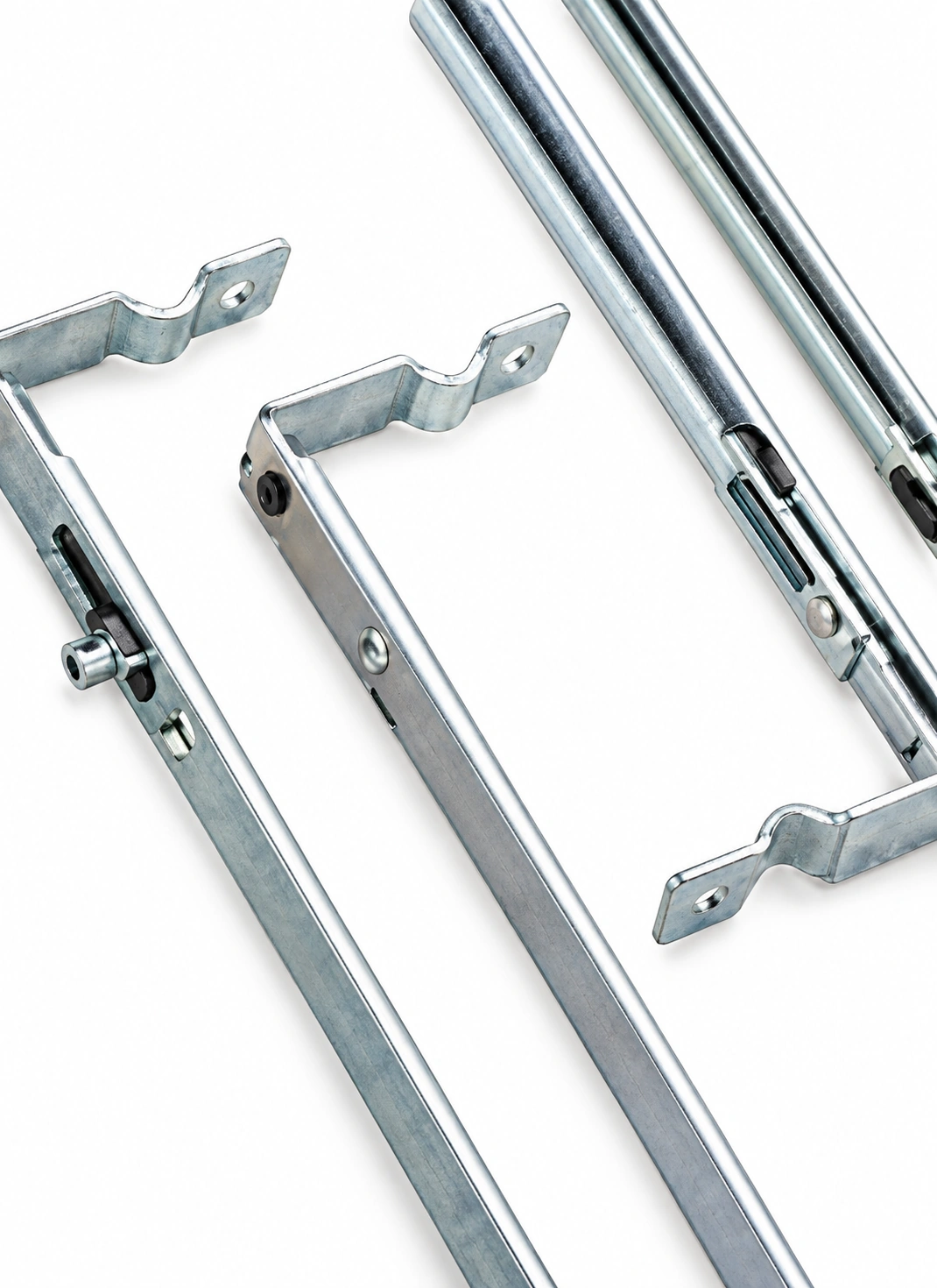 Extension rods and corner connections — detail