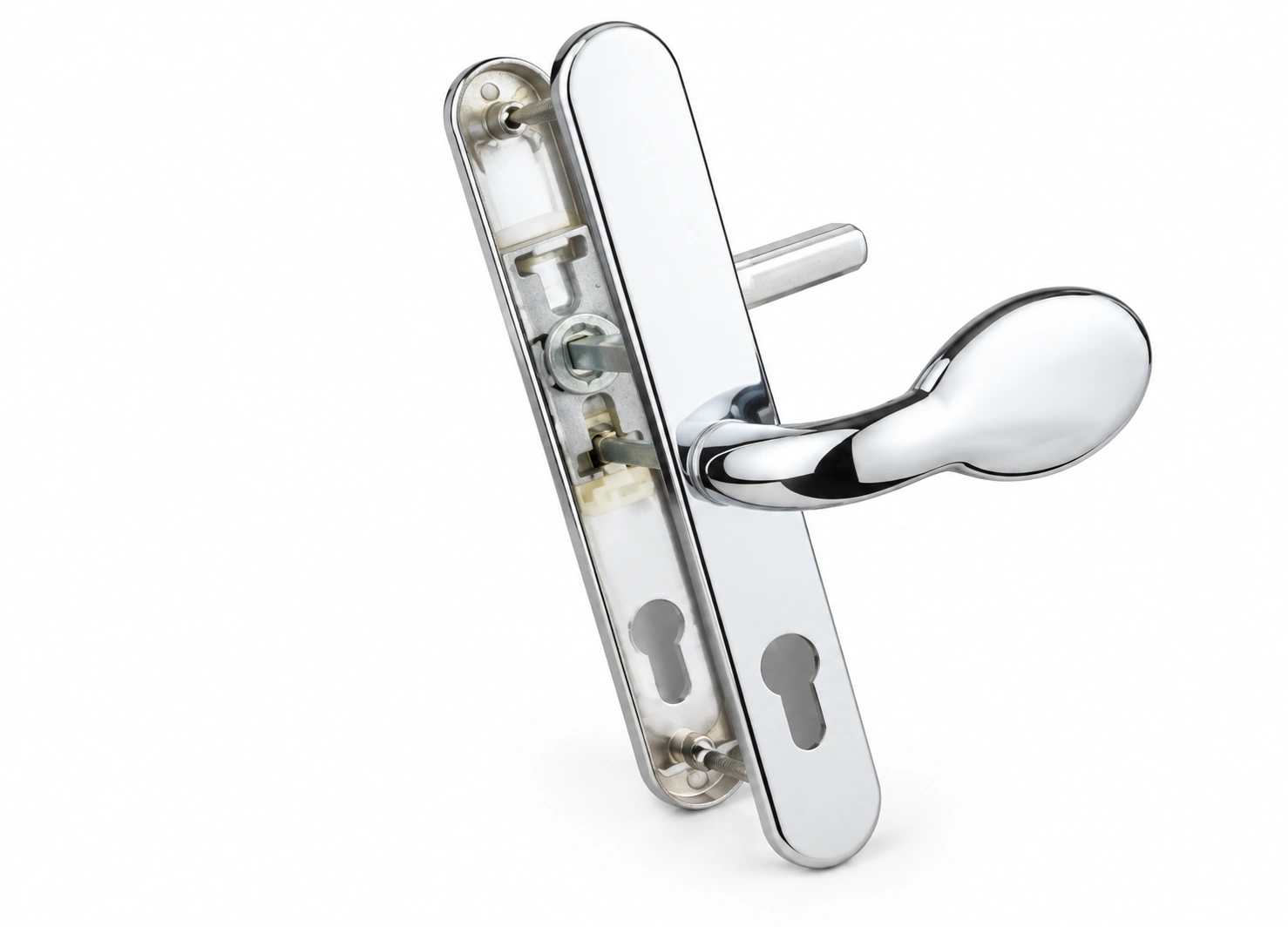 English high low panel handle