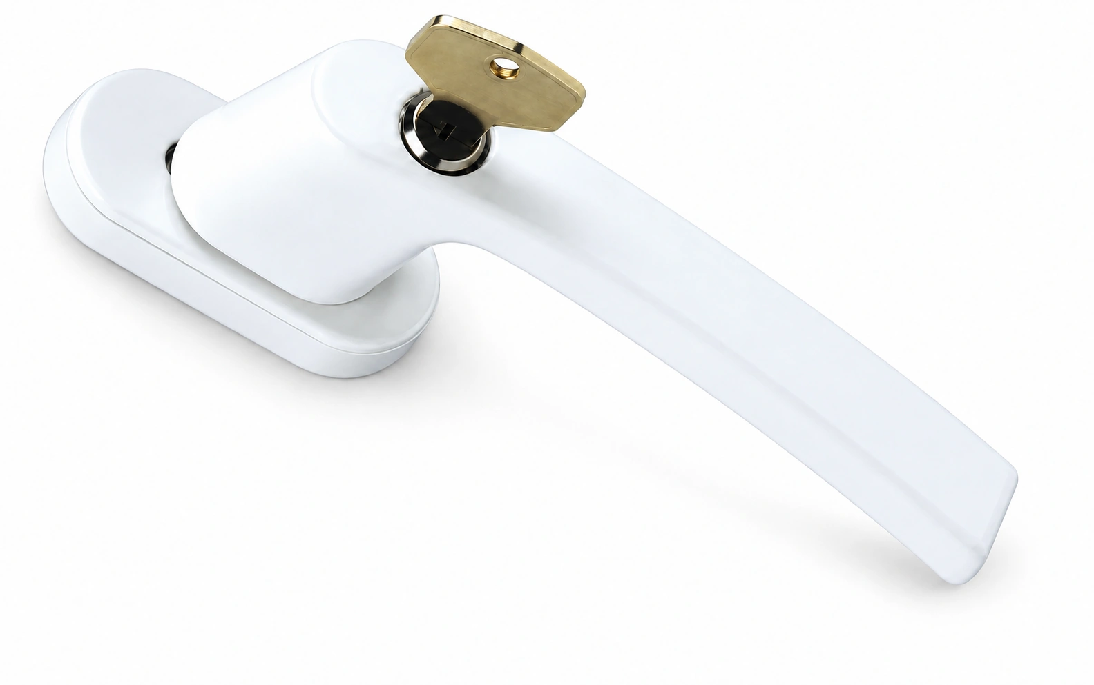 German Chain Lock Handle (Round aluminum base)